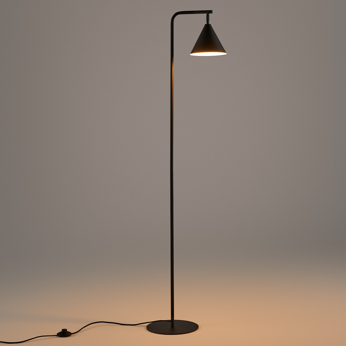 Lampadaire orientable en métal fer, Hiba noir, LA REDOUTE INTERIEURS