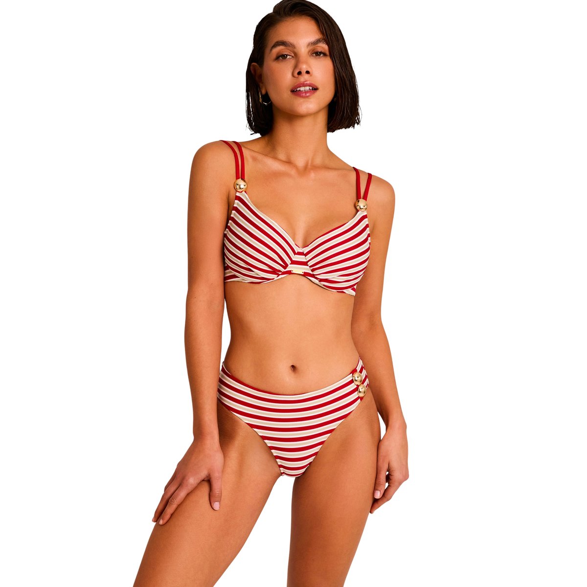Bas maillot slip de bain SAILOR rouge, SELMARK MARE