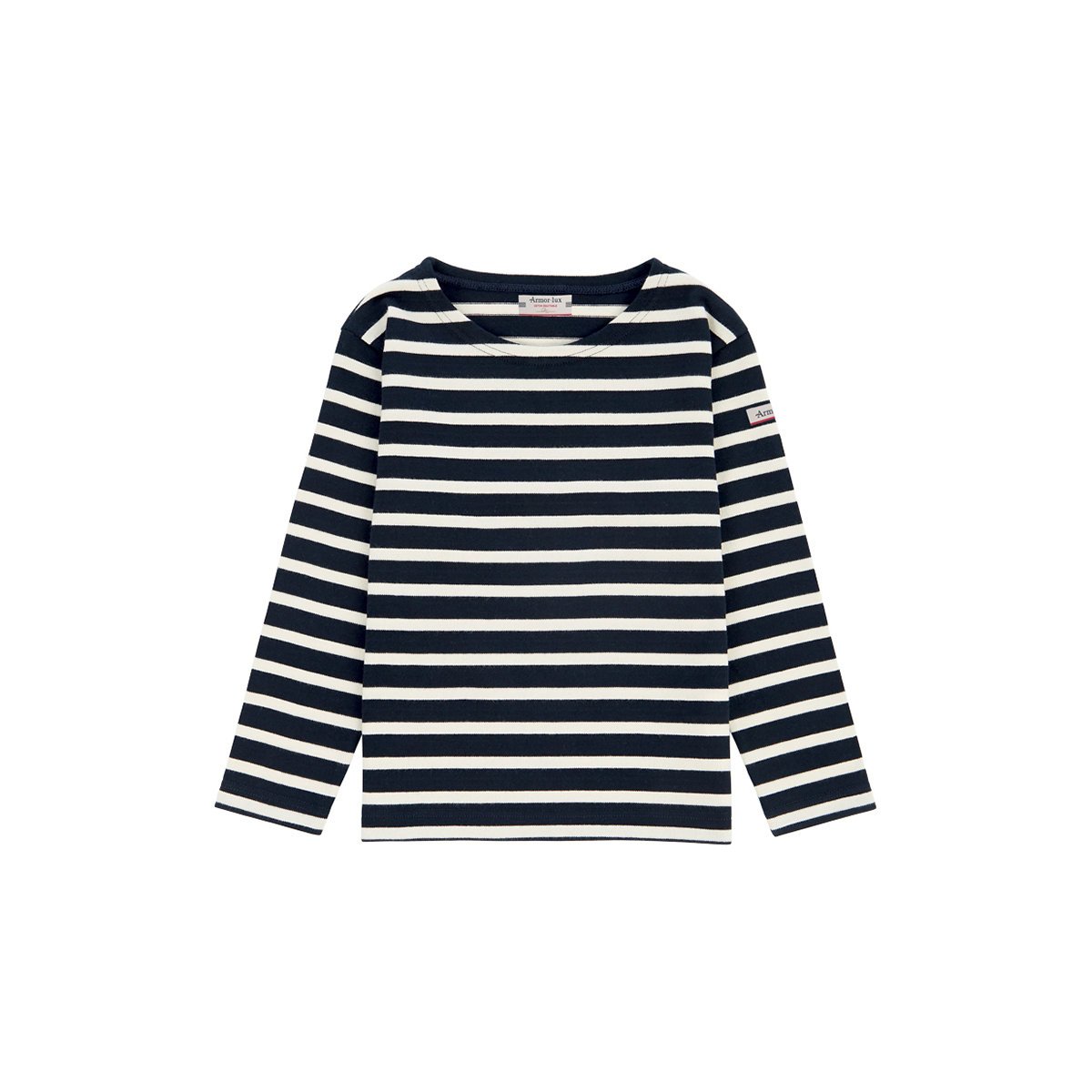 Marinière en coton équitable ERWANN KIDS rich navy/nature, ARMOR-LUX