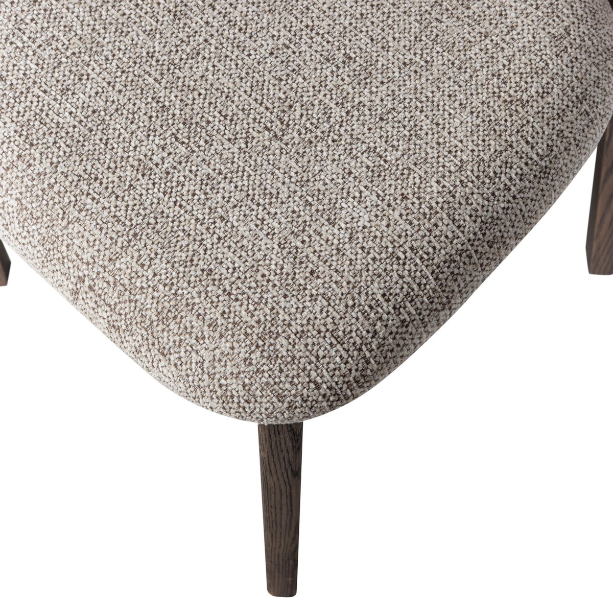 Lot de 2 chaises de table en polyester UDAR marron, WOOOD