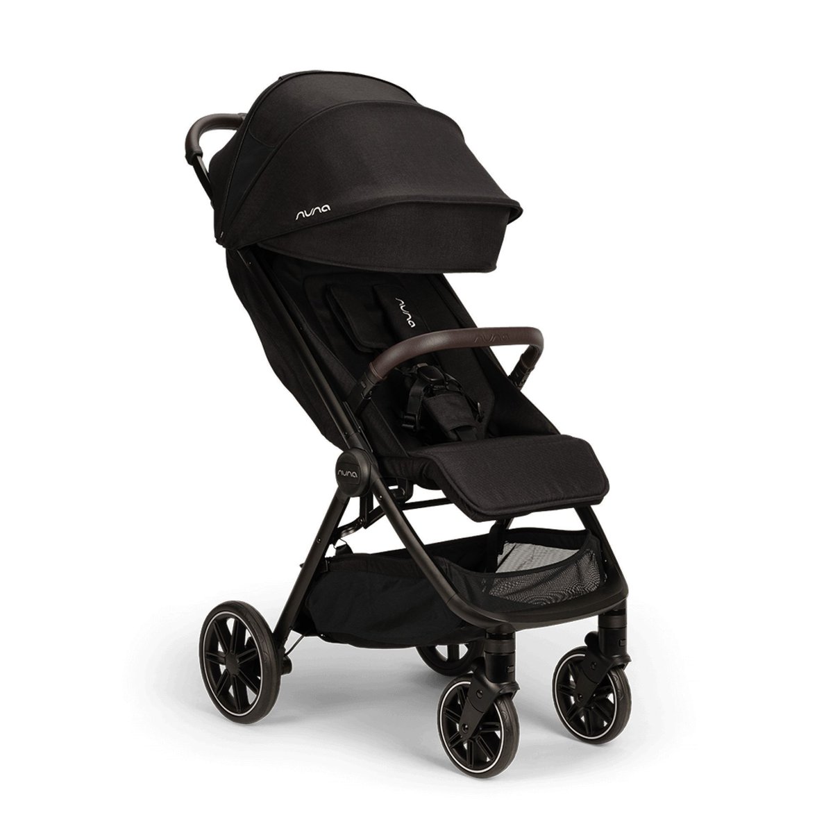 Poussette trio TRVL lx Caviar + siège auto Arra Flex Caviar + nacelle Lytl Caviar couleur unique, NUNA