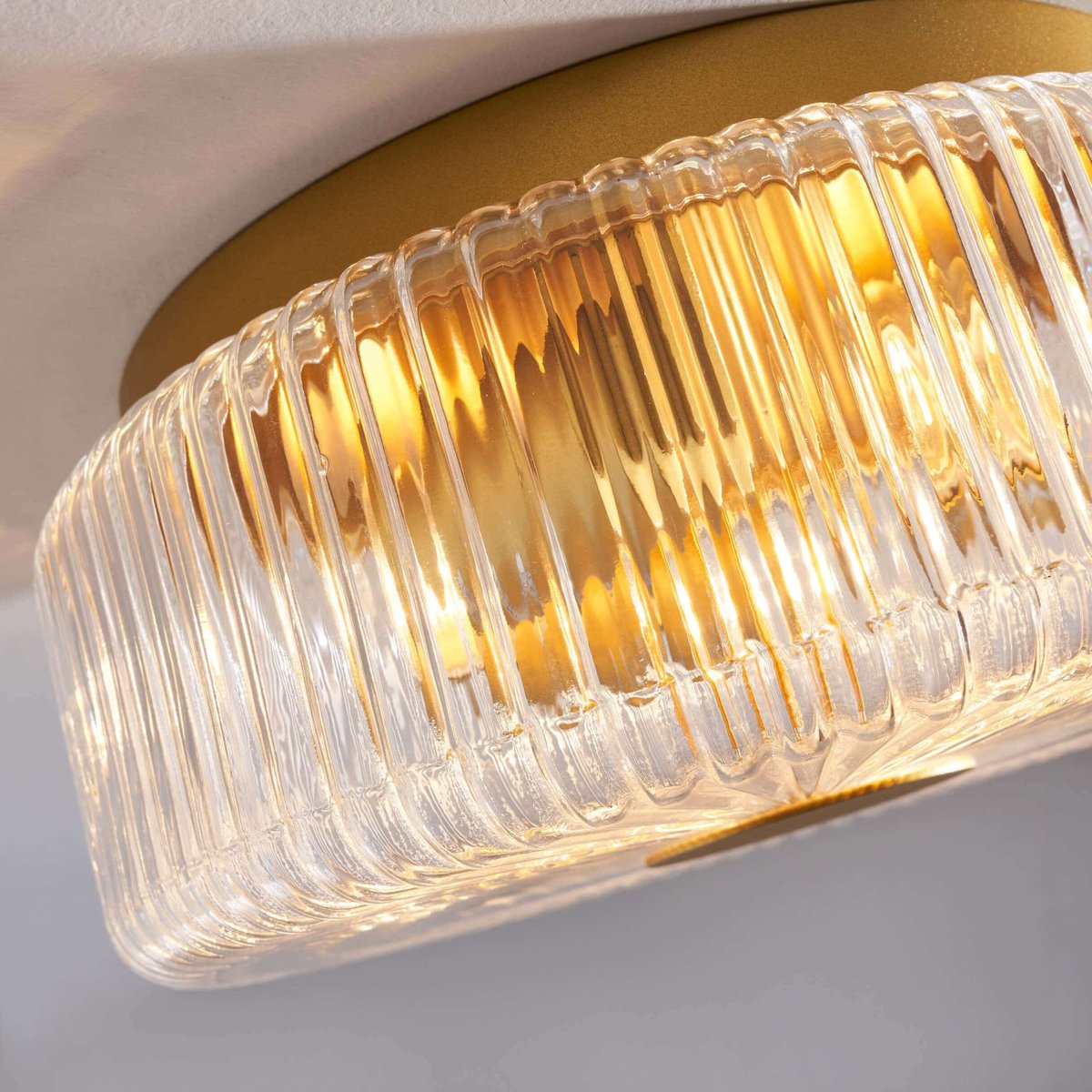 Petit luminaire verre et métal doré - PAOLINA transparent et doré, KOSILUM