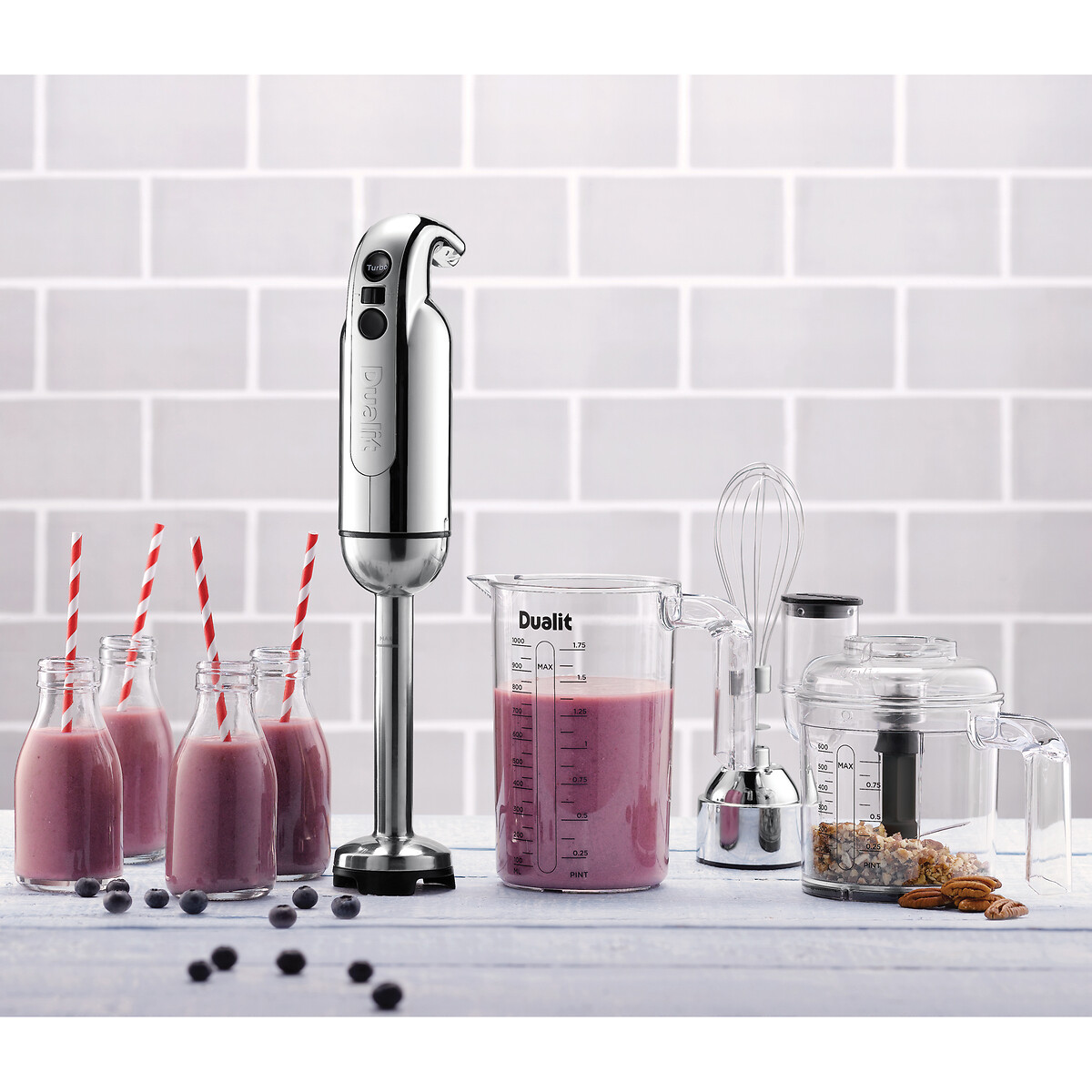3-in-1 Variable Speed Hand Blender - 88910 stainless steel, DUALIT