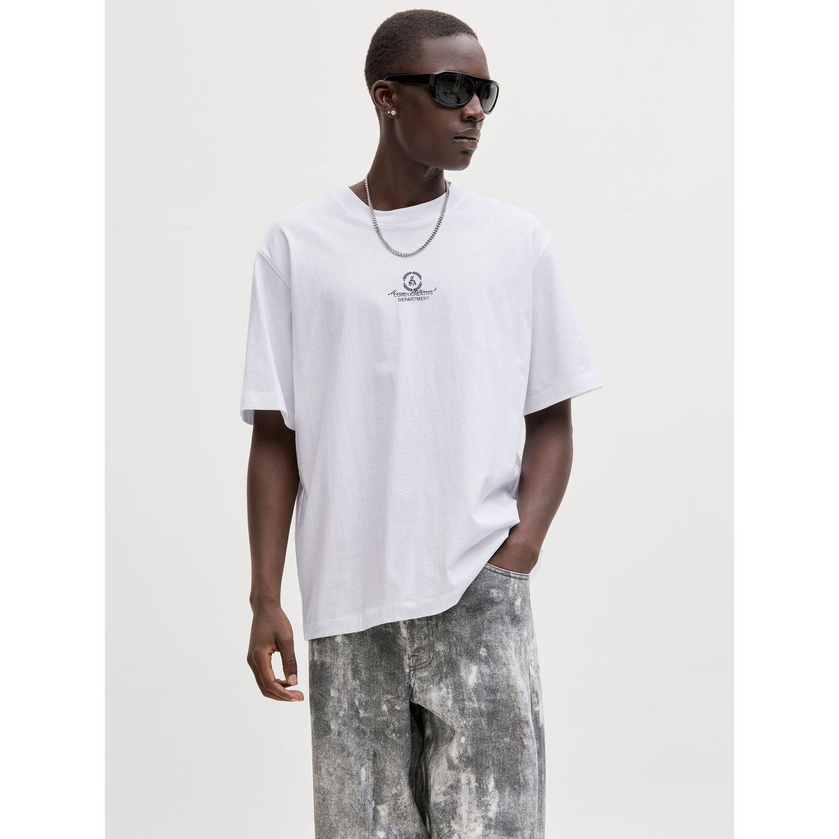 T-Shirt bright white, JACK & JONES