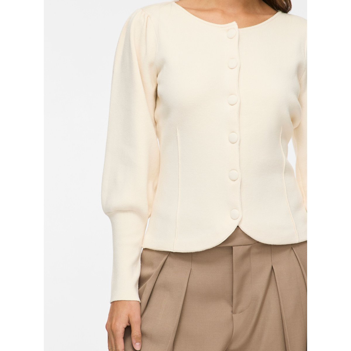 Cardigan En Maille beige - birch1, VILA