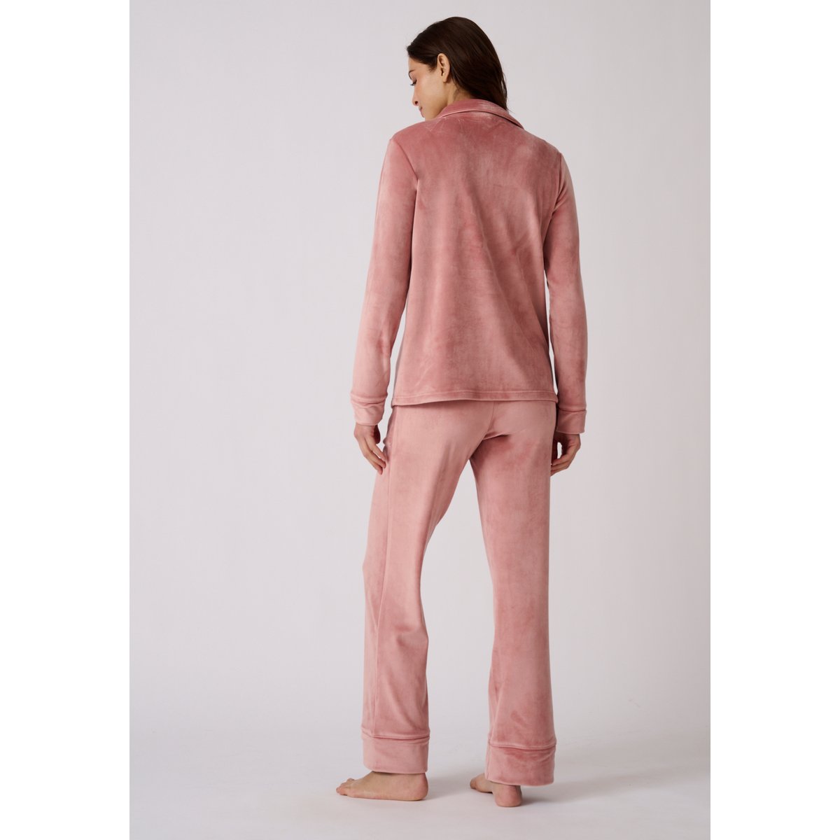 Pyjama Thermolactyl en velours vieux rose, DAMART