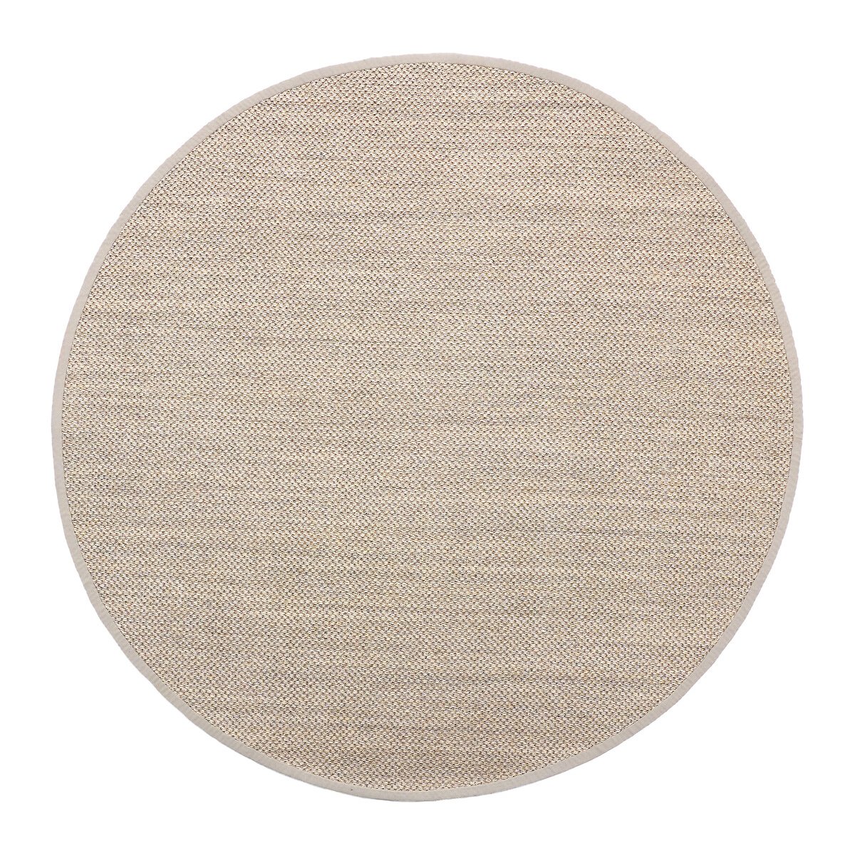 Herringbone Border Sisal Round Rug beige, SO'HOME