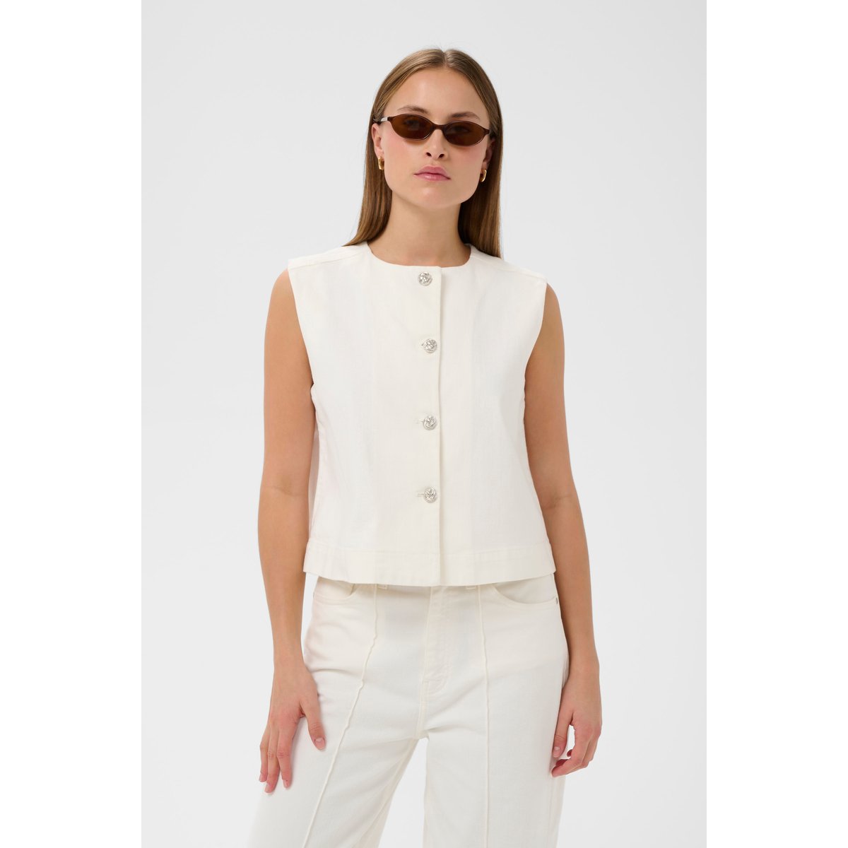 Manteau blanc whitecap gray, SOAKED IN LUXURY