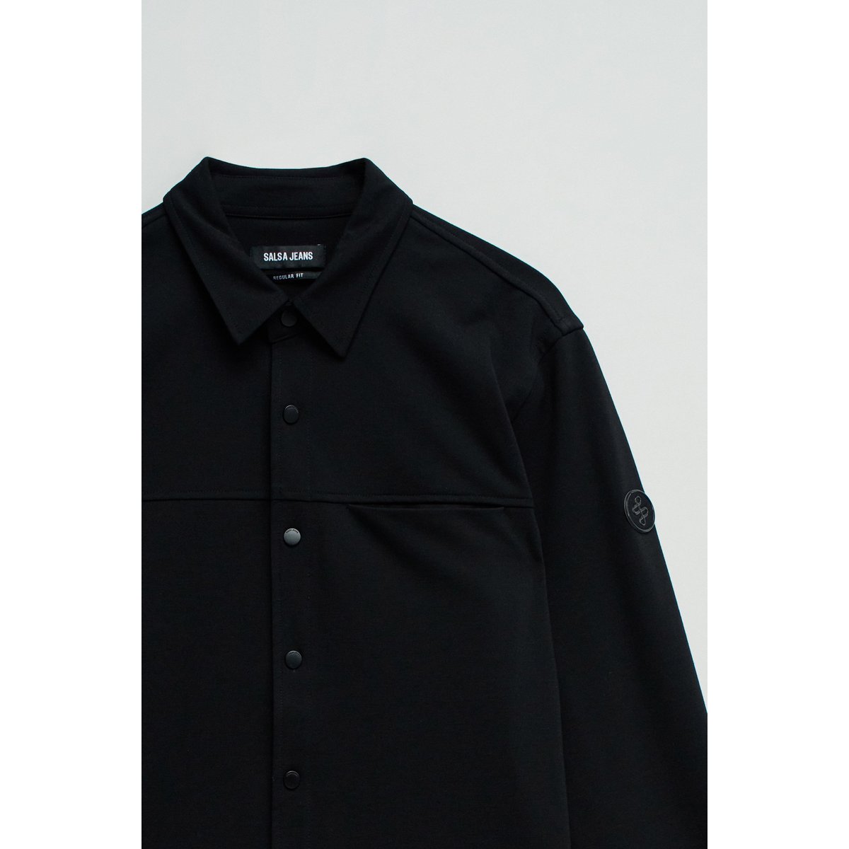 SURCHEMISE REGULAR FIT noir, SALSA JEANS