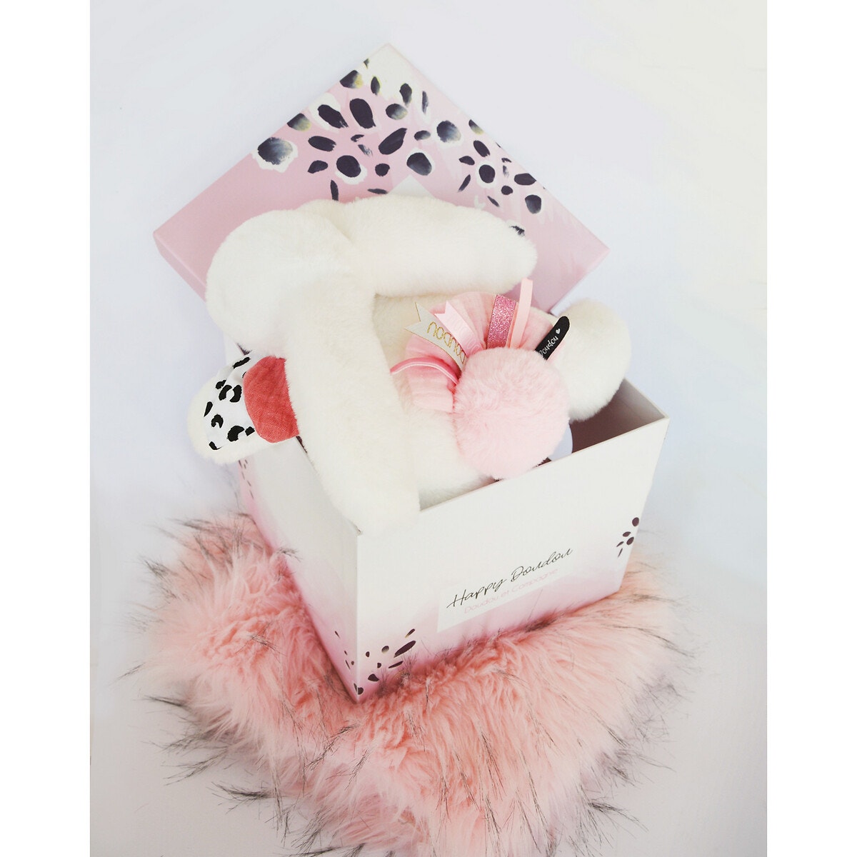 Peluche happy blush 25 cm rose, DOUDOU ET COMPAGNIE