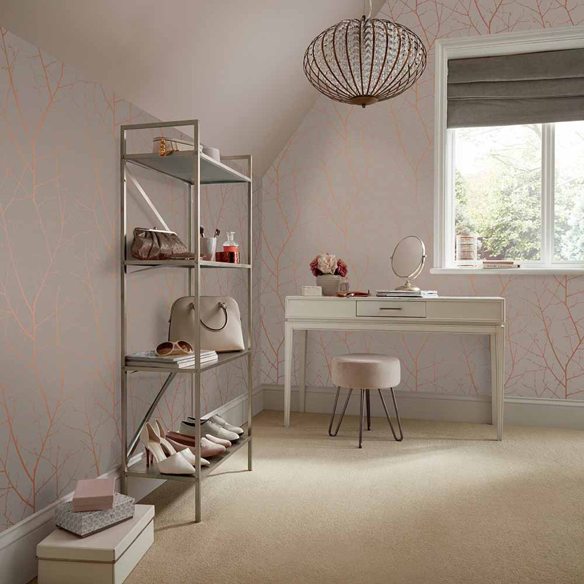 Papier peint Boreas Natural beige, GRAHAM ET BROWN