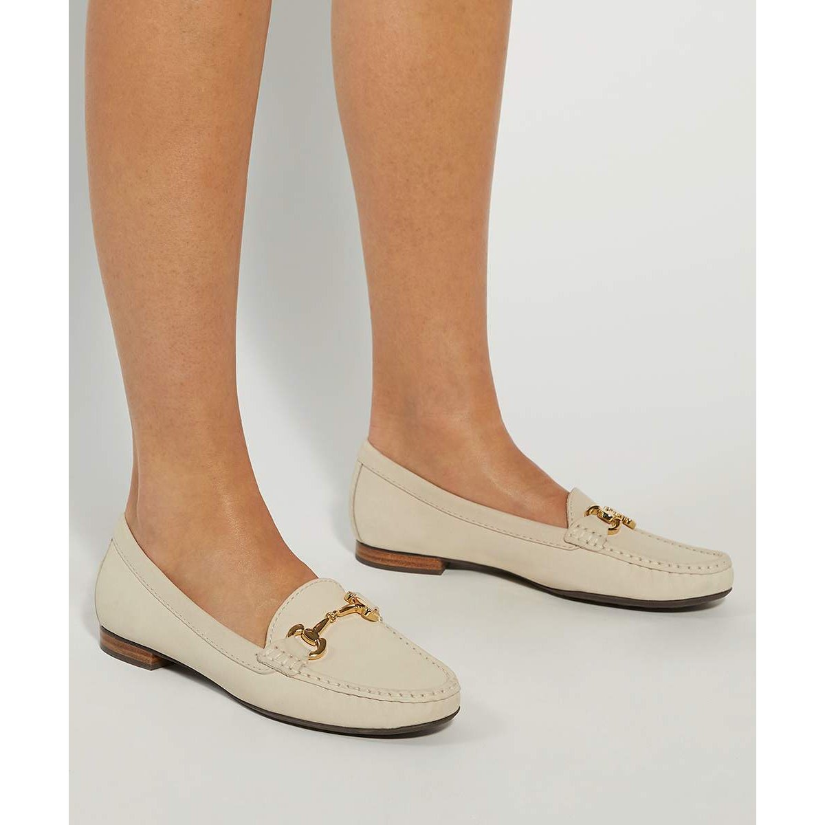 Mocassins à mors en daim - GLENNIEE cream-leather, DUNE LONDON