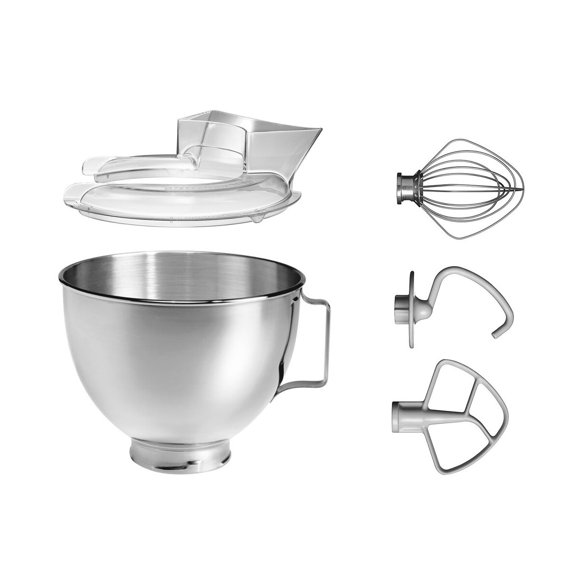 Robot pâtissier 5KSM175PSEJP genévrier, 4,8 L, bol avec poignée + bol 3 L, batteur souple et couvercle couleur unique, KITCHENAID