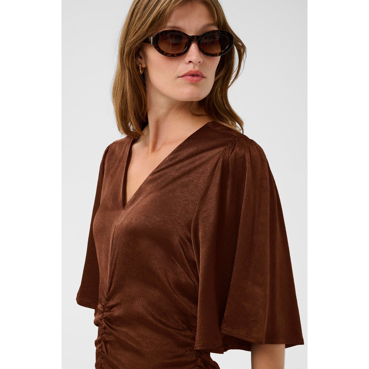Robe marron cappucino, SOAKED IN LUXURY