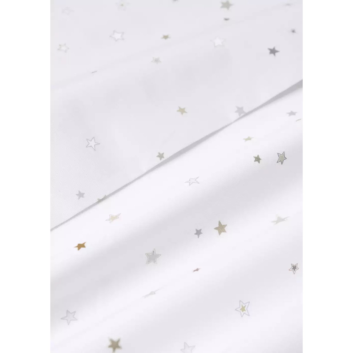 Housse de couette enfant 100 % coton étoiles Lit 90 cm sable, MANGO HOME