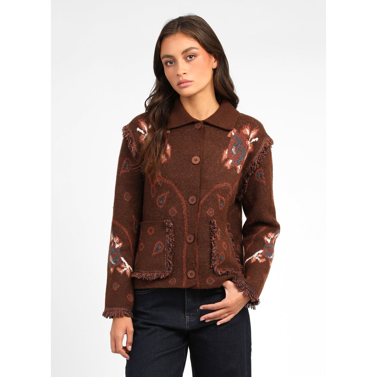 Veste NESTY marron, AN'GE