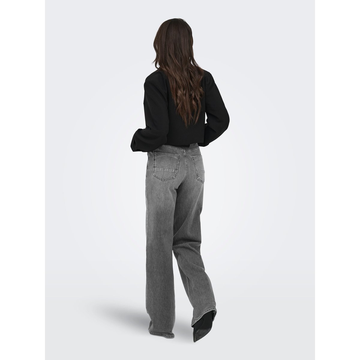 Jean À Jambe Large medium grey denim, ONLY
