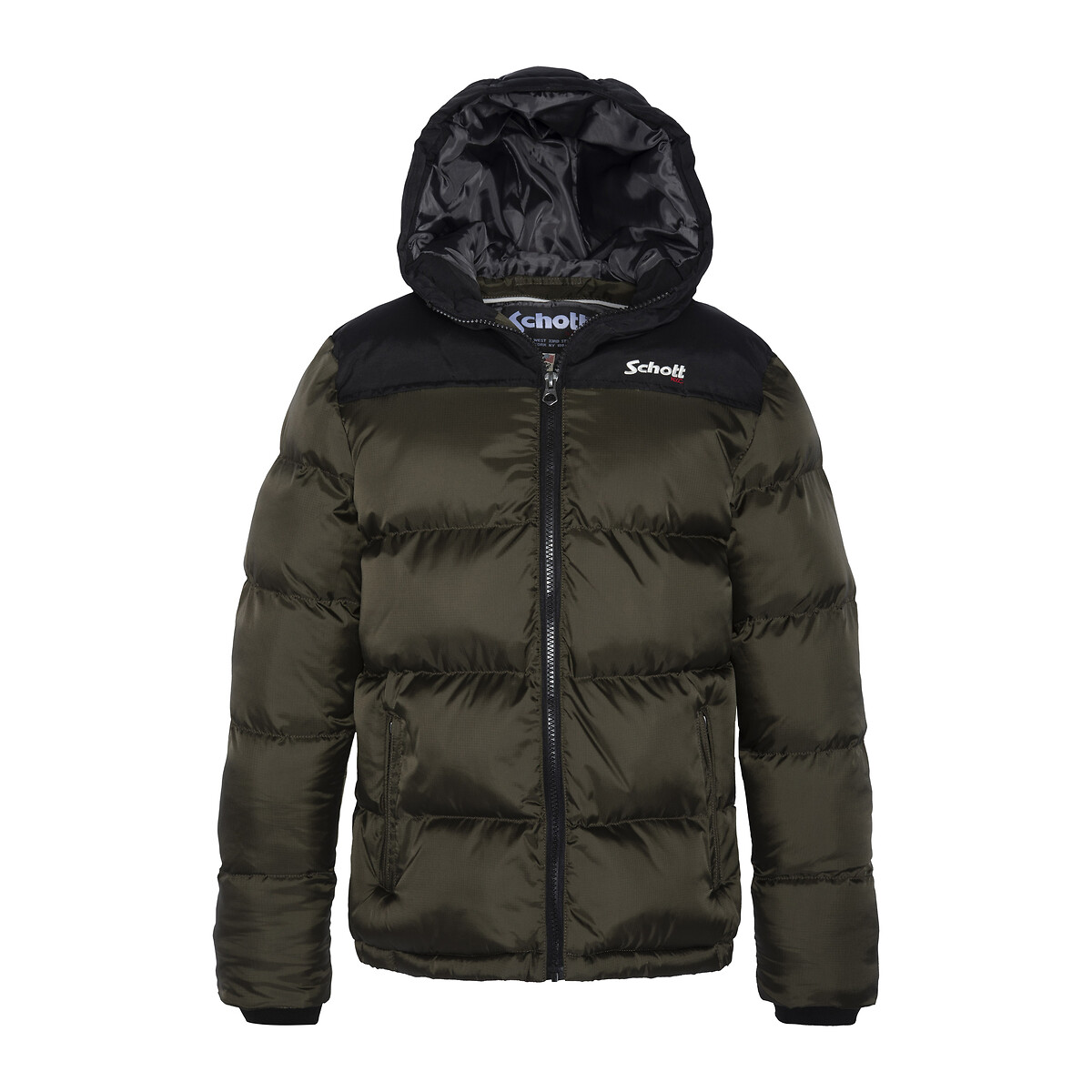 Doudoune à capuche 10-16 ans kaki, SCHOTT