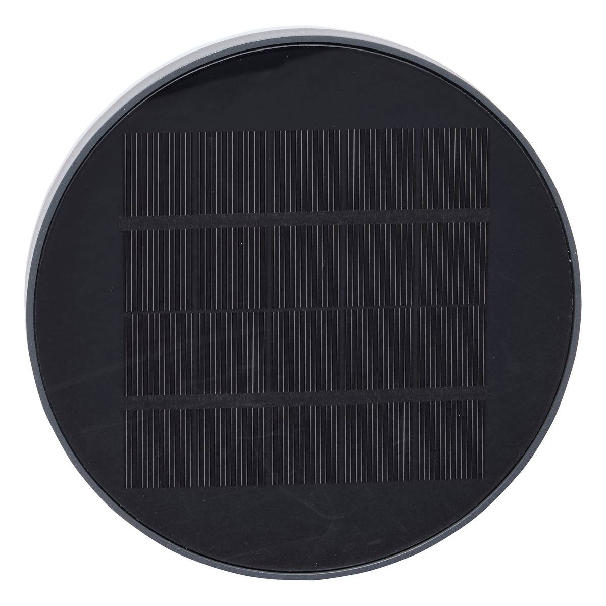 Potelet solaire avec détecteur de mouvement DETEKT gris graphite, HESPERIDE