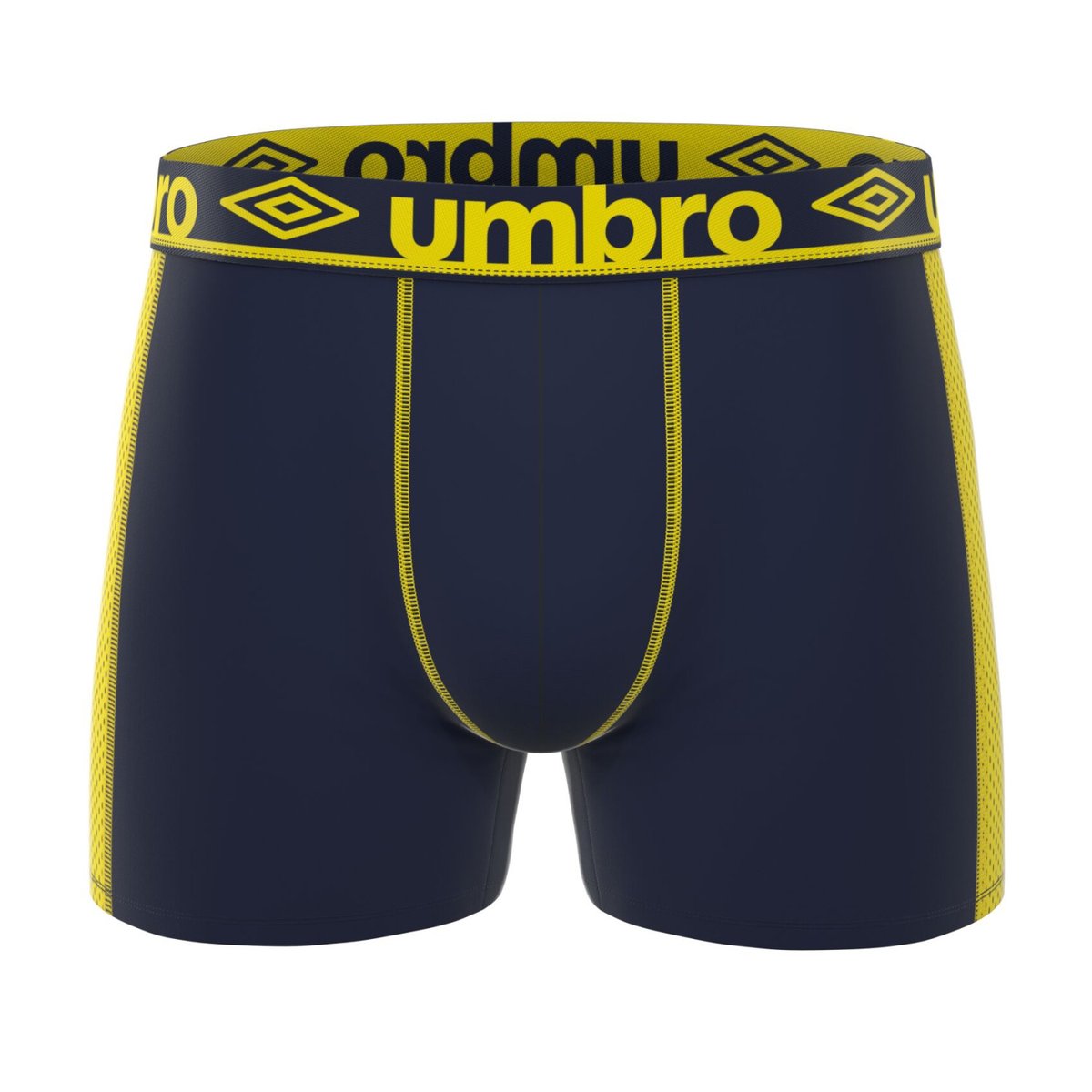 Lot De 3 Boxers Microfibre kaki/orange/noir/beu foncé/jaune/gris, UMBRO