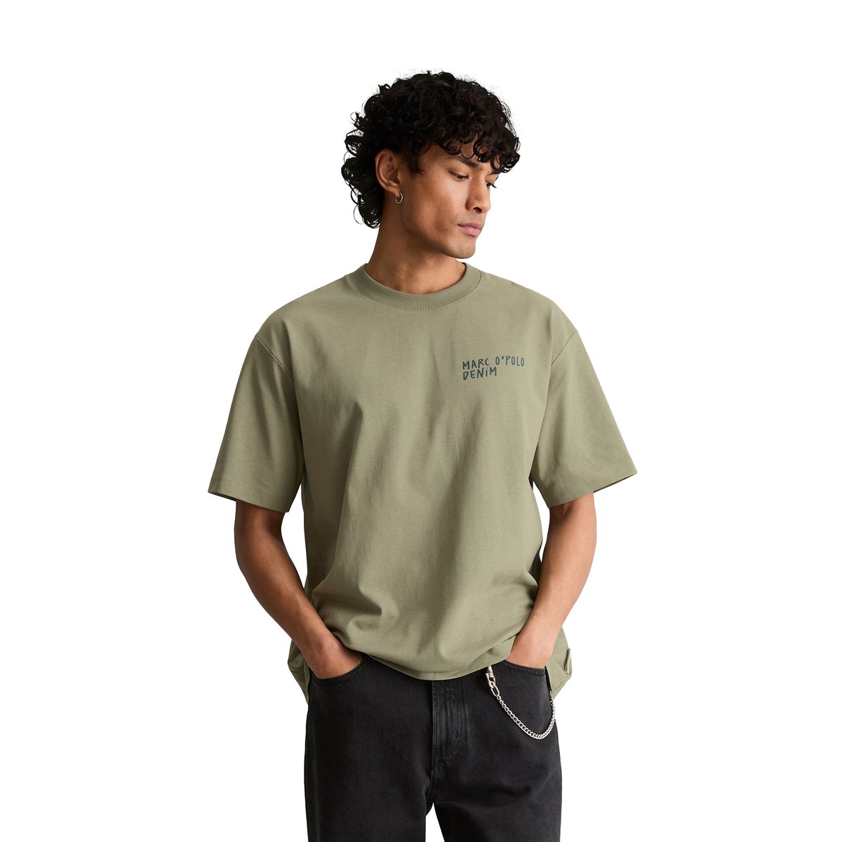 T-shirt Crayfish Capsule avec impression dans le dos vert, MARC O’POLO DENIM