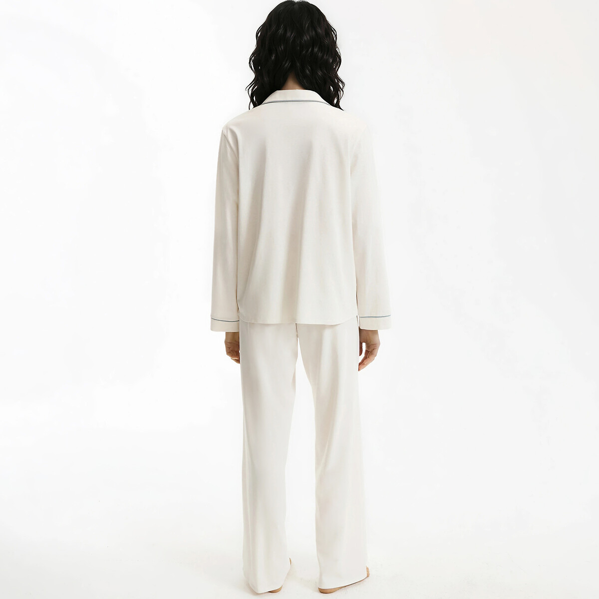 Grandad Pyjamas in Plain Cotton Jersey plain, ANNE WEYBURN