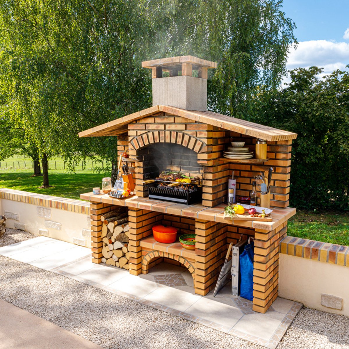 Barbecue au charbon, réglable, Grilloir, GRILLOIR noir, SOMAGIC