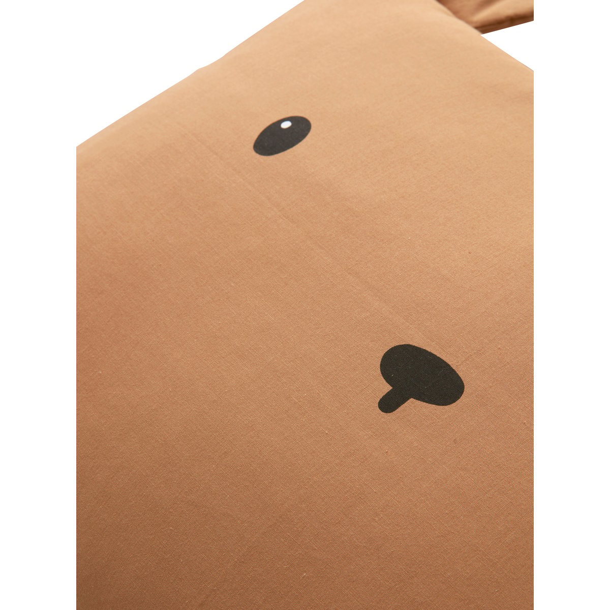 Taie d'oreiller ourson GREEN FOREST marron, VERTBAUDET