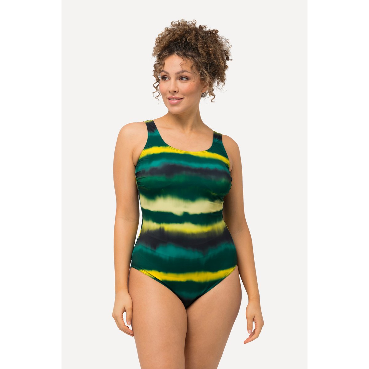 Maillot de bain sans bonnets souples. vert, ULLA POPKEN
