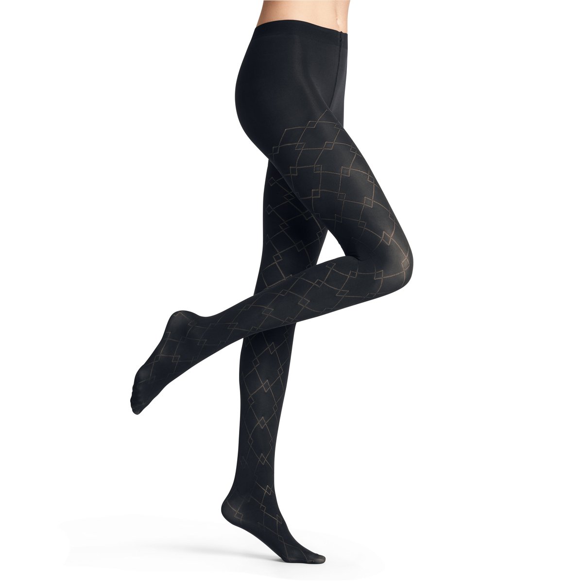 Collant Check Mate 60 Semi-opaque bleu, FALKE
