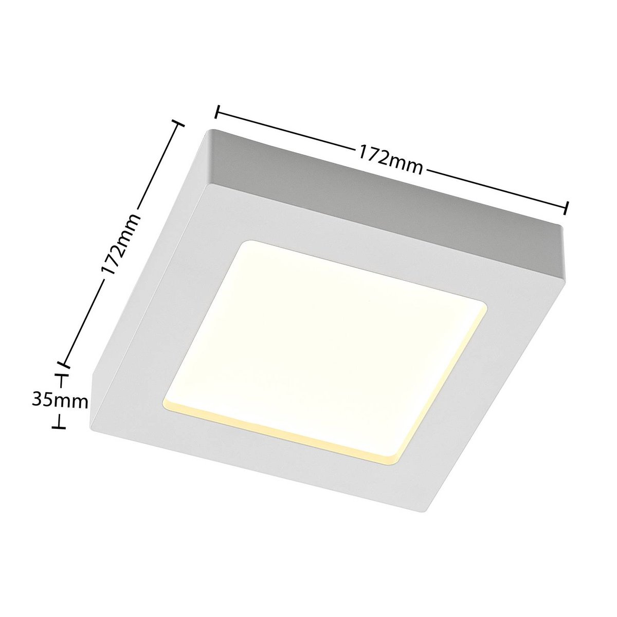 Plafonnier en aluminium moderneLED, Alette blanc, PRIOS