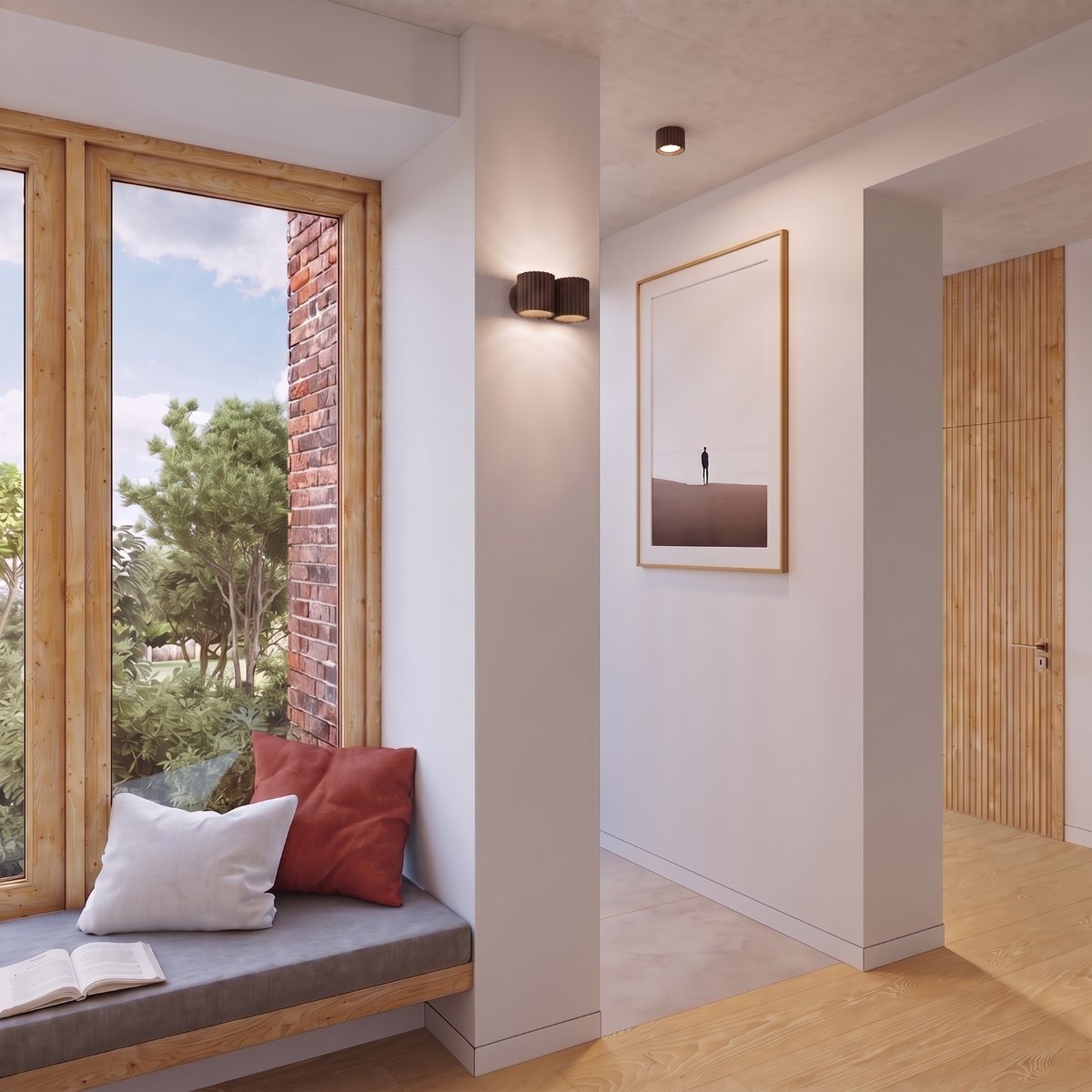 Applique murale Aluminium Brun G9 2 Aura brun, EDEN