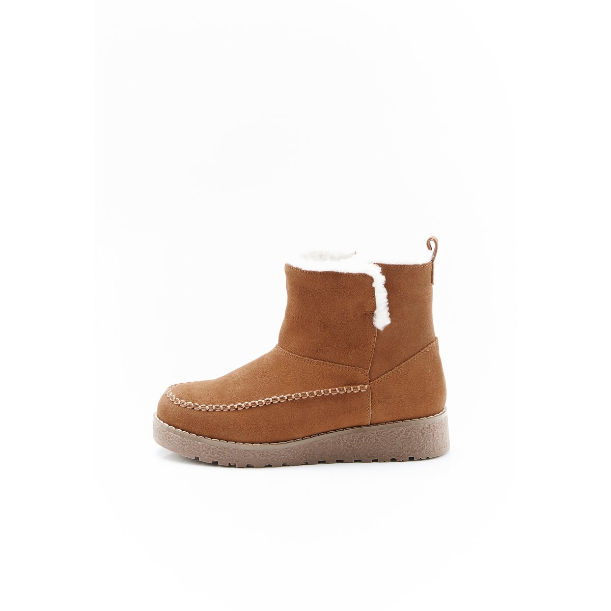 Boots fourrées labellisées Thermolactyl marron amande, DAMART