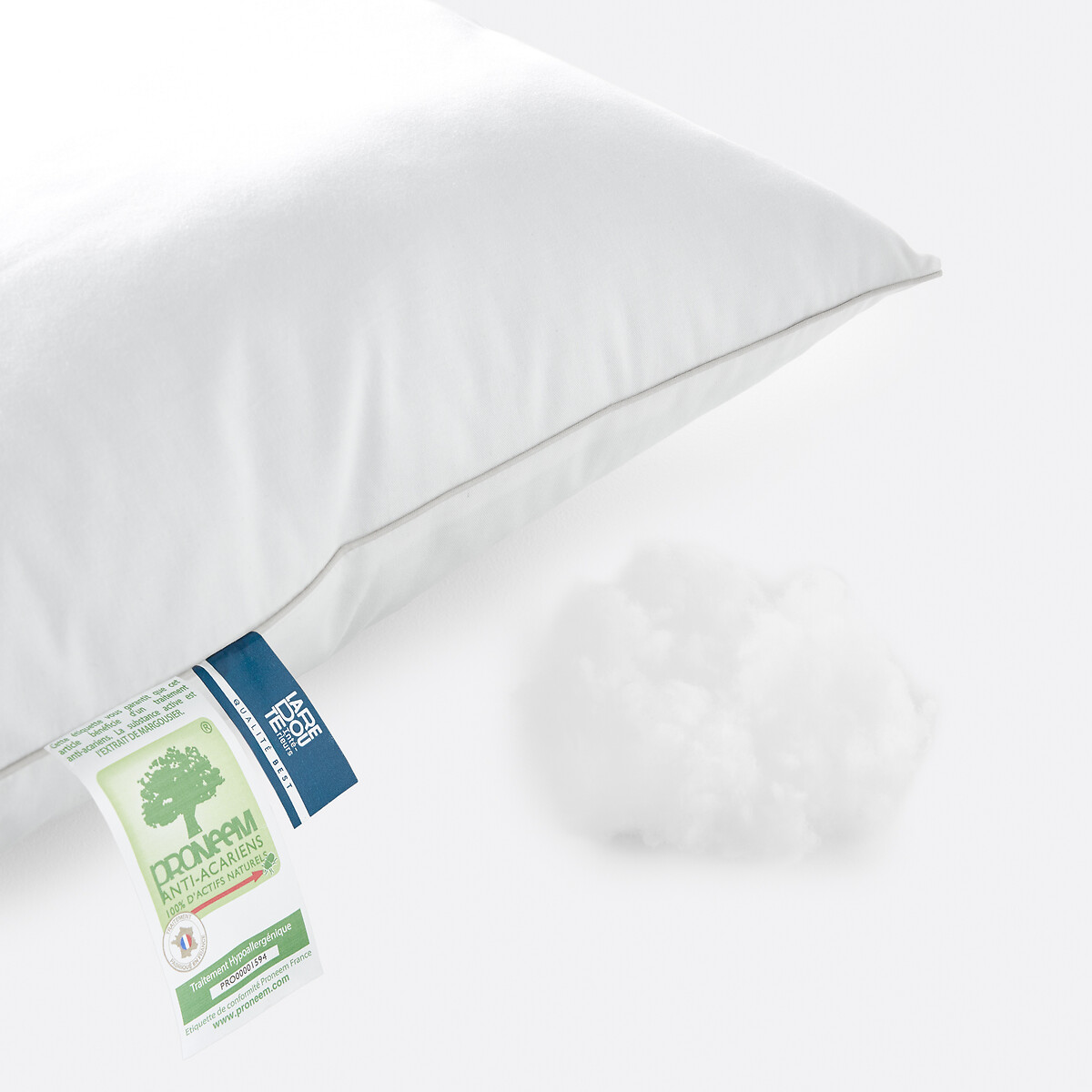 Oreiller modulable premium anti-acarien blanc, LA REDOUTE INTERIEURS