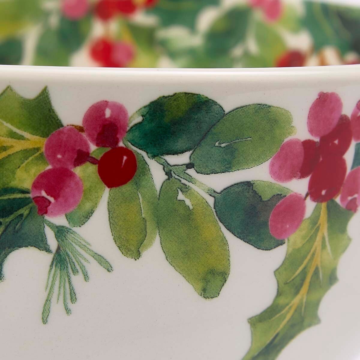 Botanic Garden Christmas Holly & Berries Salad Bowl multi-coloured, PORTMEIRION