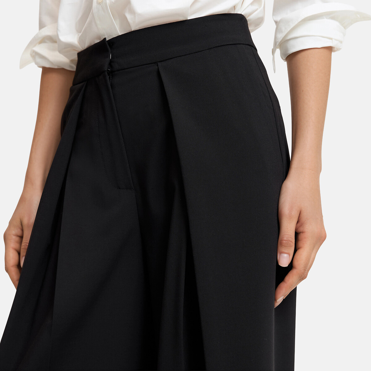 Pantalon extra large à plis noir, LA REDOUTE COLLECTIONS