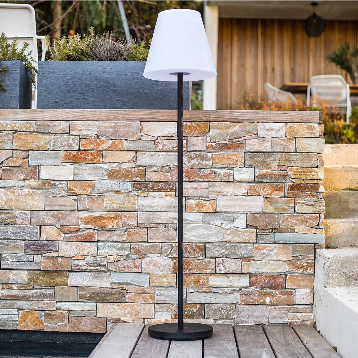 Lampadaire solaire STANDY SOLAR gris, LUMISKY