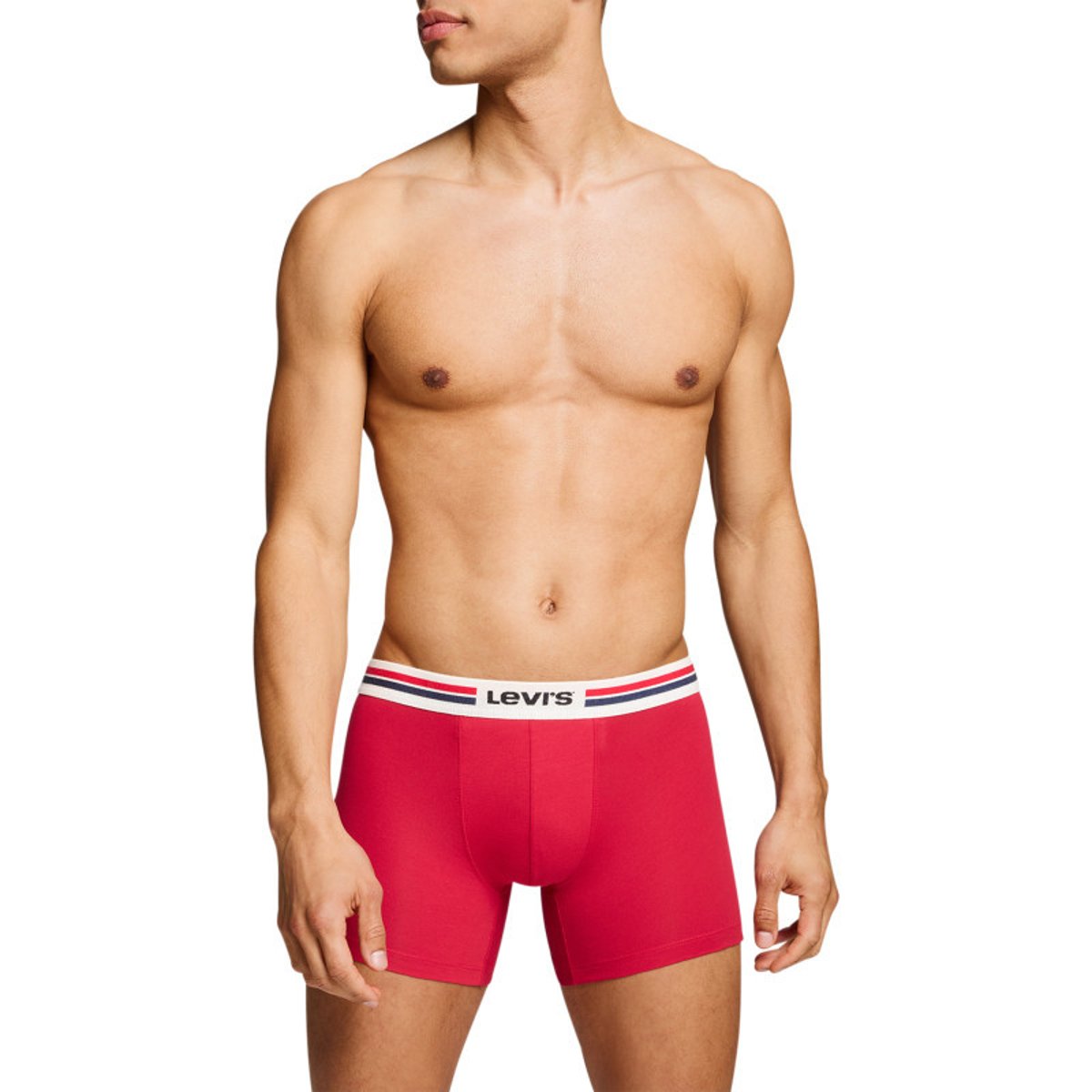 Lot de 3 boxers courts multicolores en coton avec ceinture élastiquée multicolores, LEVI'S