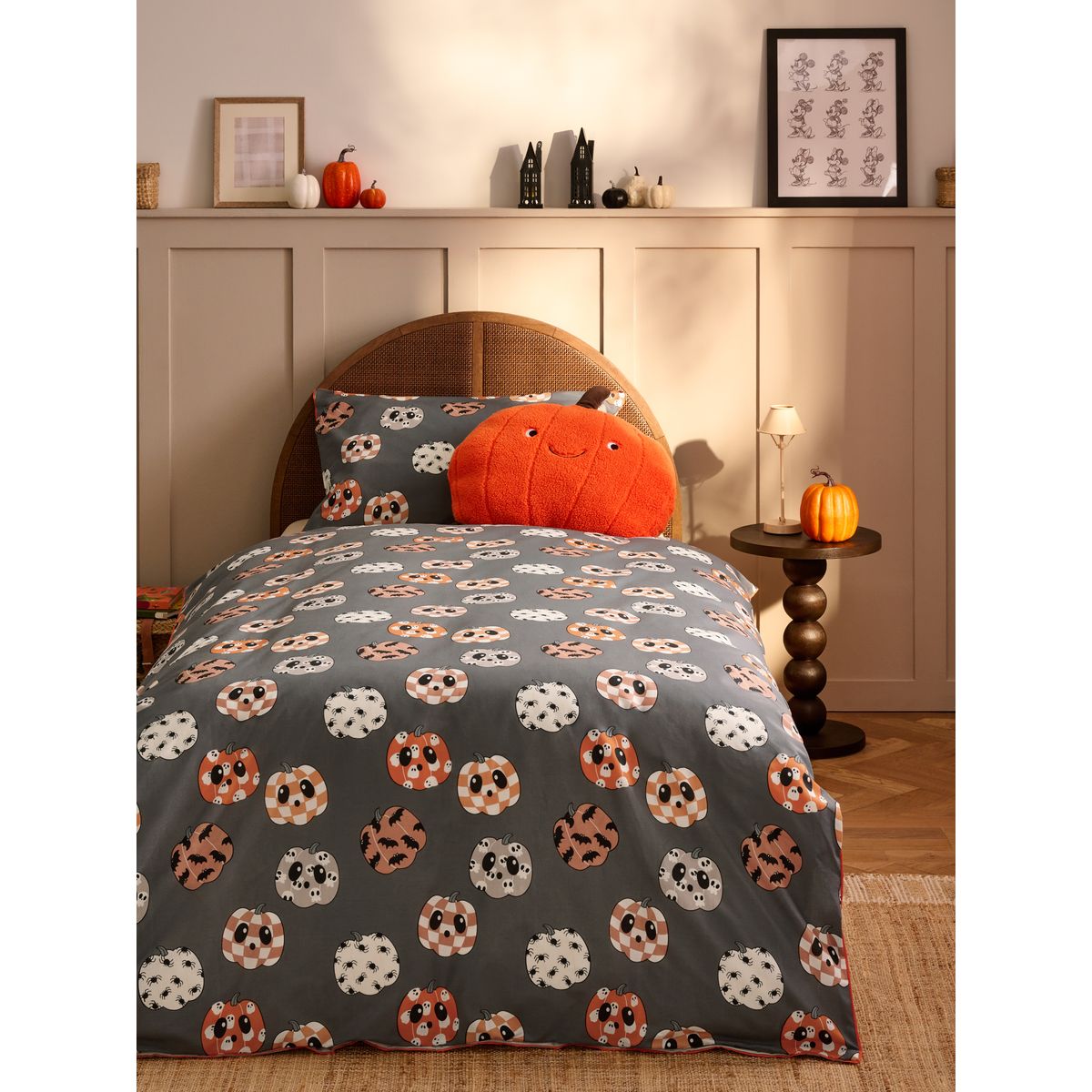Parure housse de couette et taie d'oreiller halloween, NEXT