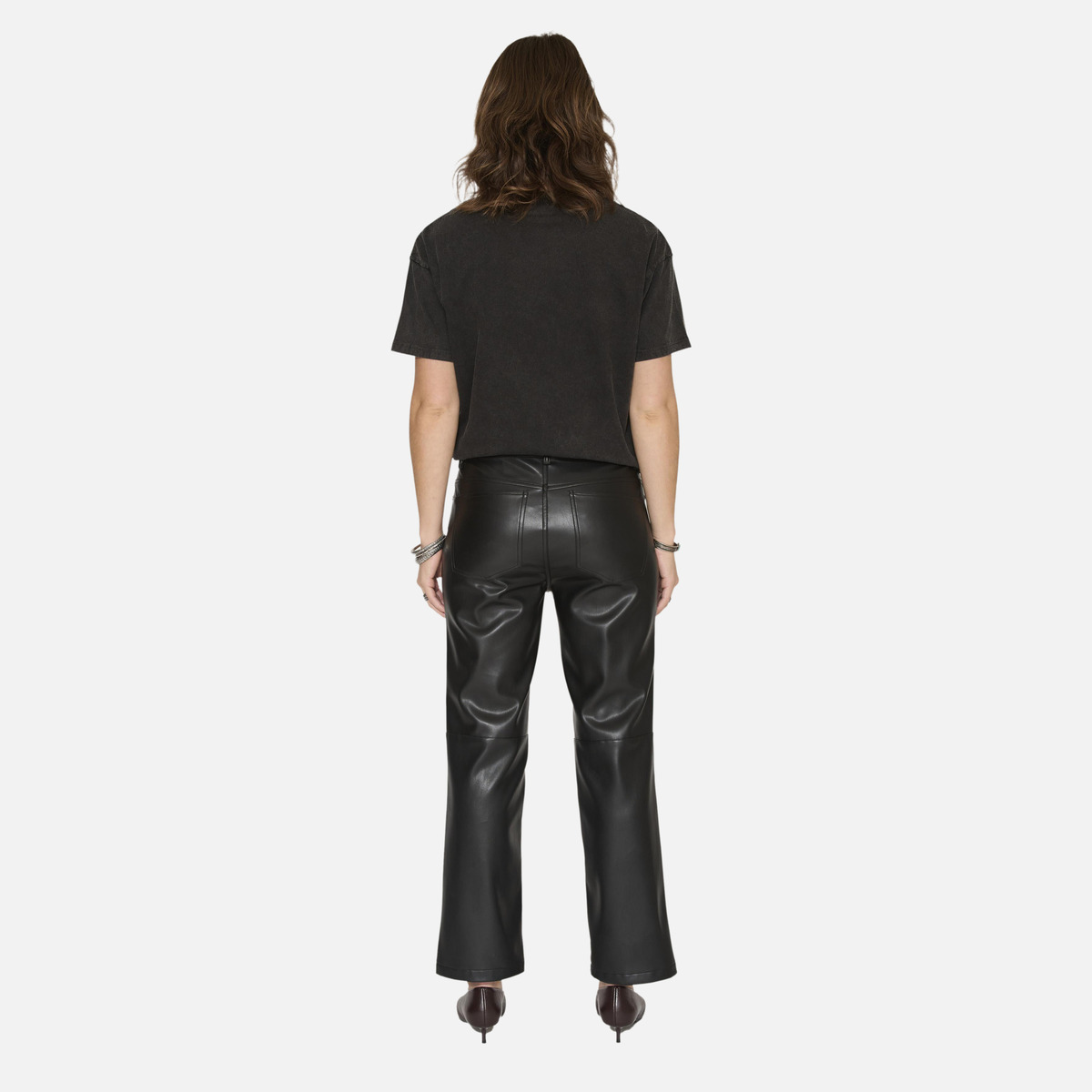 Pantalon THE LINDA LEATHER black, MKT STUDIO