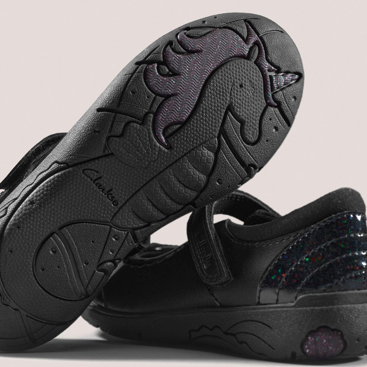Ballerines Brevet Ajustement Étroit RELDA SPARK K noir, CLARKS