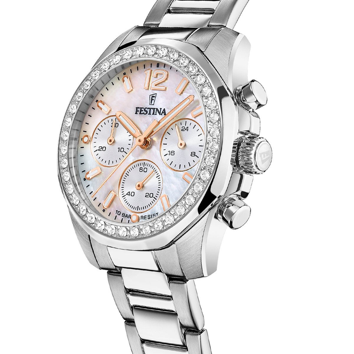 Montre Analogique BOYFRIEND argenté blanc argenté, FESTINA