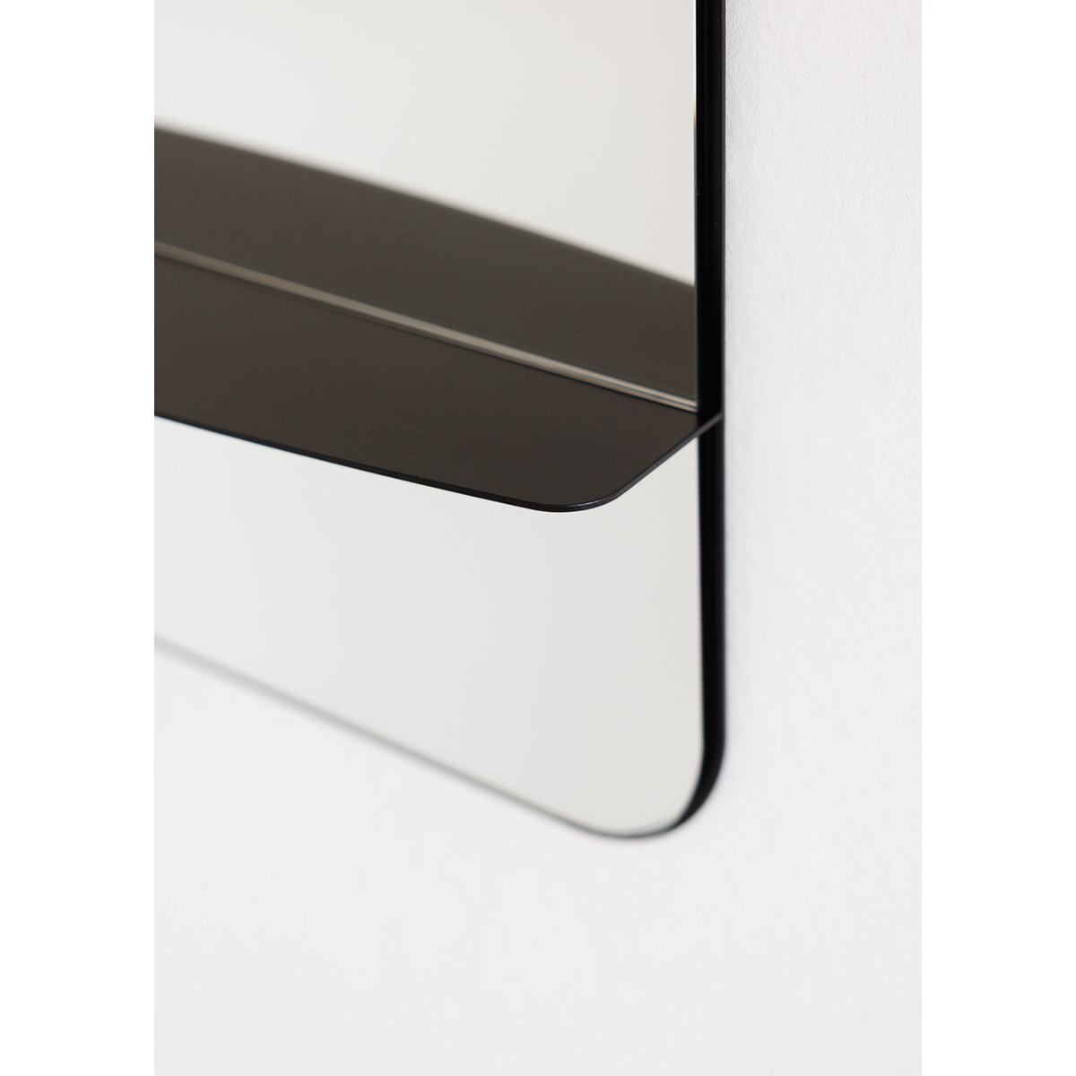 Miroir mural CALEO noir, METALLBUDE
