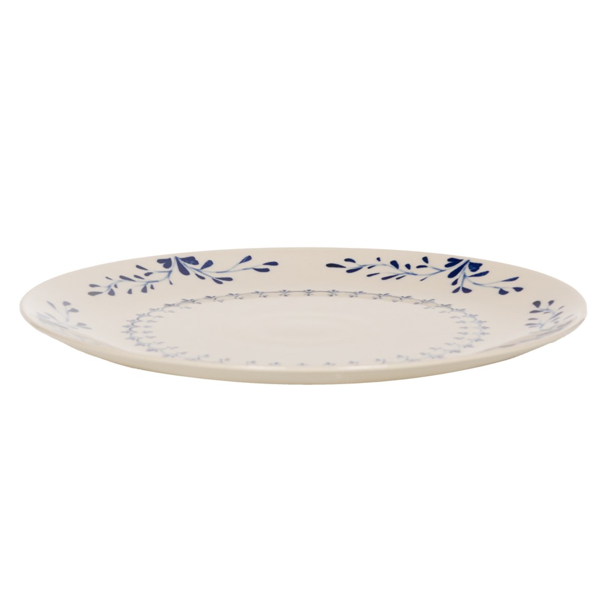 Plat rond Appoline 32 cm bleu, TABLE PASSION