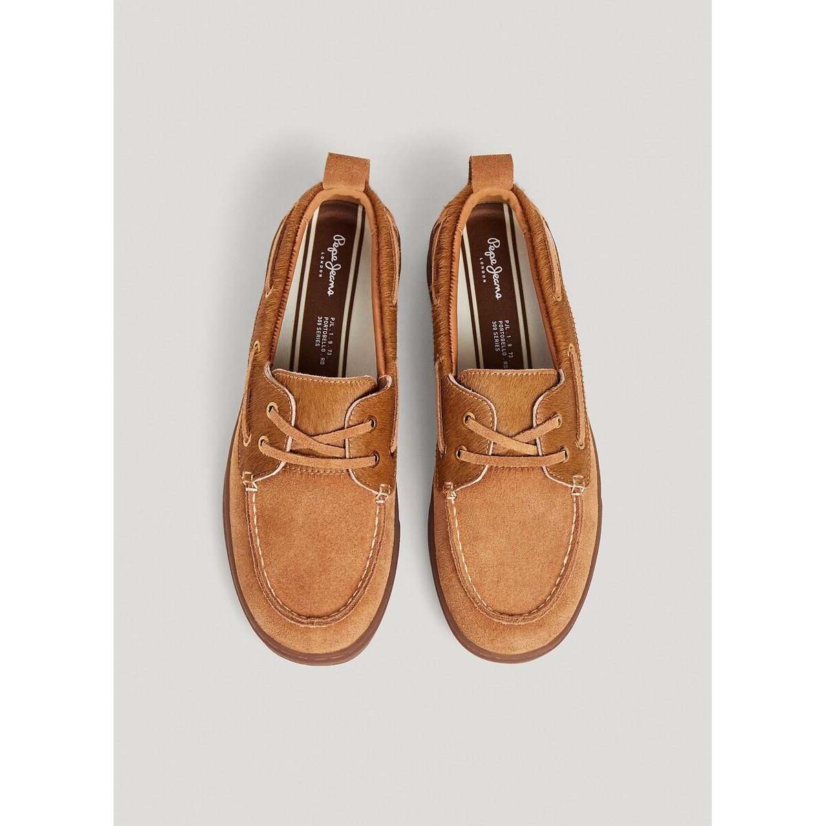 Mocasines de cuero, Ball Wild marrón, PEPE JEANS