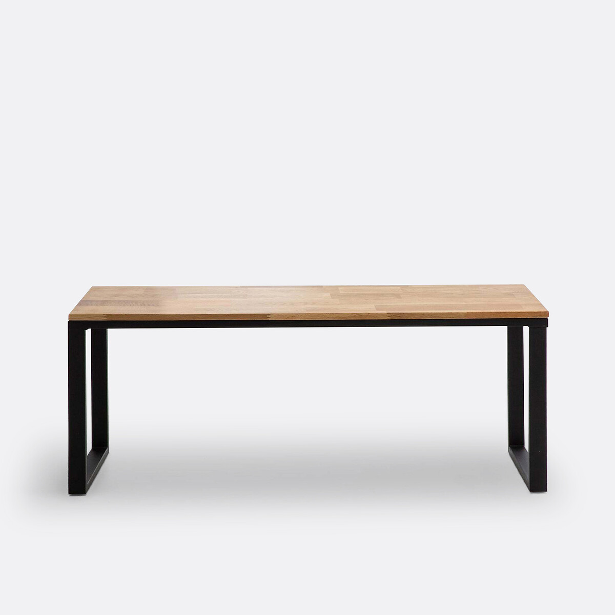 Banc chêne massif abouté vernis L120 cm, Hiba naturel, LA REDOUTE INTERIEURS