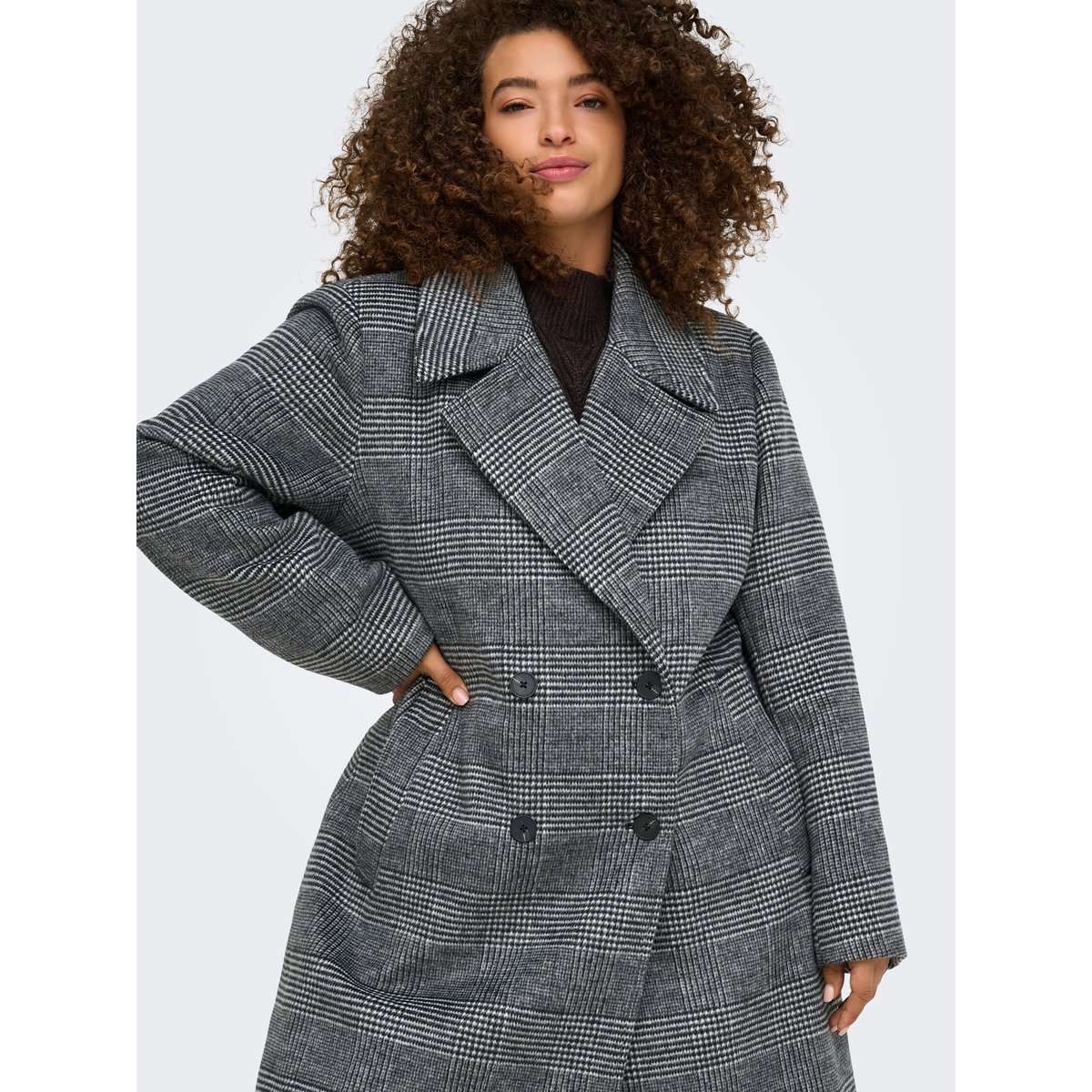 Trench Coat black 1, ONLY CARMAKOMA