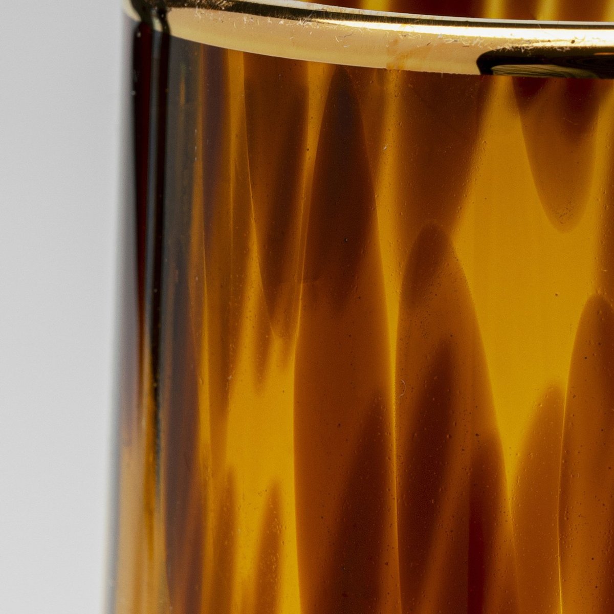 Lot de 4 flûtes à champagne, CARAMEL marron, KARE DESIGN