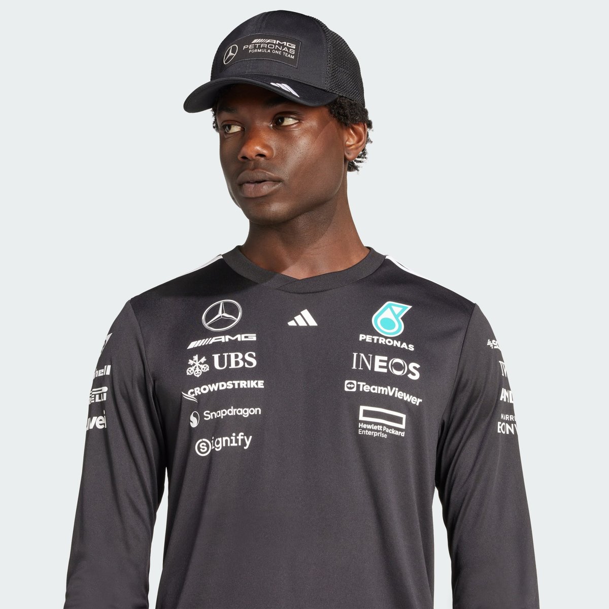 Maillot Pilote Manches Longues Mercedes - Amg Petronas Formula One Team Maillot Pilote Manches Longues Mercedes - Amg Petronas Formula One Team black / white, adidas Performance
