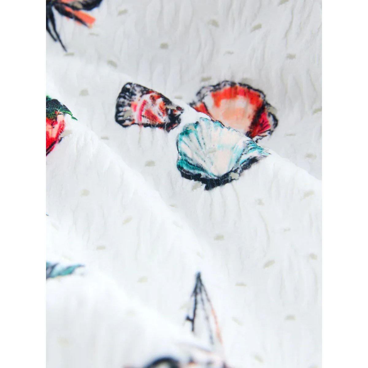 Maillot de bain gainant pigeonnant broderie blanche conversationnelle, NEXT